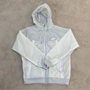 White Nike Zip Up
